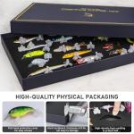 THKFISH Fishing Bass Lures Gift Kit Tackle Box Freshwater Catch All Fishing Kit for Bass, Trout, Crappie, Bluegill, Perch, Sunfish, Catfish, Perfect Fishing Lures Set for Men, Teens, Adults