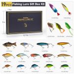 THKFISH Fishing Bass Lures Gift Kit Tackle Box Freshwater Catch All Fishing Kit for Bass, Trout, Crappie, Bluegill, Perch, Sunfish, Catfish, Perfect Fishing Lures Set for Men, Teens, Adults