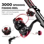 Telescopic Fishing Rod and Reel Combo 2.1M