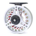 M MAXIMUMCATCH Maxcatch ECO Pre-Loaded Fly Fishing Reel Aluminum Body with Fly Line, Backing, Leader(3/4wt 5/6wt 7/8wt) (Silver ECO Reel with Line, 3/4 wt)