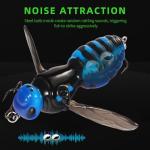 FONMANG Fishing Lures, 3-Piece Topwater Lures for Bass, Walleye, and Pike, 2025 New Wasp-Style Top Water Crawler for Freshwater & Saltwater Fishing, 2.6in, 15g