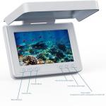 FourQ Underwater Fishing Camera,Fishing Camera Ice vexilar Fish find 4.3inch Hd LCD Display Underwater W/ 5000mah Li-Battery,65ft Cable and 12pcs Ir Lights for Boat Lake Kayak Ice Fishing (65FT)