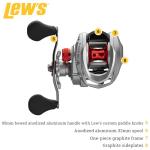 Lew's Laser MG Speed Spool SLP Baitcast Fishing Reel, Graphite Frame, Premium 8 Stainless Steel Ball Bearings