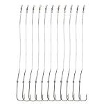 20pcs/Pack Fishing Hook Rigs Nylon-Coated Fishing Line Leader with Stainless Steel Fishing Hook