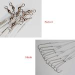 20pcs/Pack Fishing Hook Rigs Nylon-Coated Fishing Line Leader with Stainless Steel Fishing Hook