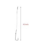 20pcs/Pack Fishing Hook Rigs Nylon-Coated Fishing Line Leader with Stainless Steel Fishing Hook