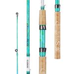 Sougayilang Fishing Rods Ultra Light Rods 2 Pieces Cork Handle Spinning &Baitcasting Rod for Trout Crappie -5'6"-Spinning