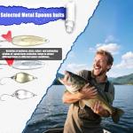 EXAURAFELIS Fishing Gear FishingLures Tackle Box 84PCS Bass Kit Animated Lure,Crankbaits Spinnerbaits,Soft Plastic Worms Topwater Lures Hooks Saltwater Freshwater Bass Trout Salmon