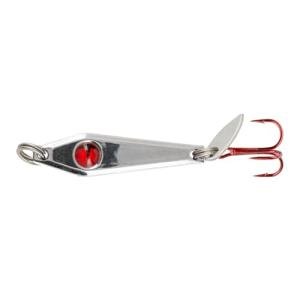Northland Tackle Tungsten Slim Spoon, Fast-Sinking Thin Profile Ice Fishing Lure for Walleye, Crappie, & More, 3/8 Oz, Silver