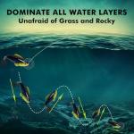 Gotour Weedless Soft Fishing Lures for Freshwater and Saltwater, Premium Pre-Rigged Jig Head Paddle Tail Swimbaits for Bass Fishing，Jigs Fishing Bait for Crappie Trout Walleye, Amazing Fishing Gifts