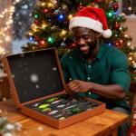 41Pcs Fishing Lures and Baits Kit for Bass Trout Walleye Salmon- Hard Soft Plastic Minnow Popper Crank Baits with Fishing Hooks, Saltwater Freshwater Tackle Gift Box(Business Style)