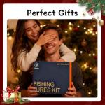 41Pcs Fishing Lures and Baits Kit for Bass Trout Walleye Salmon- Hard Soft Plastic Minnow Popper Crank Baits with Fishing Hooks, Saltwater Freshwater Tackle Gift Box(Business Style)