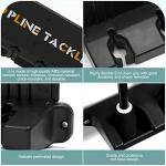 Topline Tackle 2 Set Vertical Fishing Rod Holders for Garage, Wall Mounted Fishing Pole Holders, Fishing Rod Rack for Storage 12 Rods