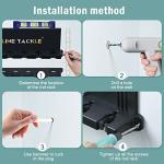 Topline Tackle 2 Set Vertical Fishing Rod Holders for Garage, Wall Mounted Fishing Pole Holders, Fishing Rod Rack for Storage 12 Rods