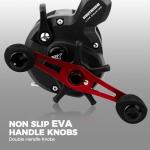 KastKing ReKon Line Counter Trolling Fishing Reel, Round Baitcasting Reels, Left Handed, Size 10