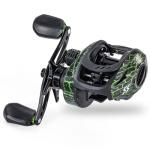 Sougayilang Baitcasting Reel 18LB Carbon Fiber Drag 7.1:1 Baitcasters High-tech Innovation Baitcast Fishing Reels-Green- Right