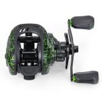 Sougayilang Baitcasting Reel 18LB Carbon Fiber Drag 7.1:1 Baitcasters High-tech Innovation Baitcast Fishing Reels-Green- Right