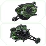 Sougayilang Baitcasting Reel 18LB Carbon Fiber Drag 7.1:1 Baitcasters High-tech Innovation Baitcast Fishing Reels-Green- Right