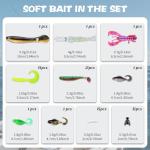 73 Pcs Professional Fishing Tackle Box, All-in-One Lures Kit with Crankbaits, Spinner Baits, Swim Baits & VIB, Ready for Pike Trout Walleye in Freshwater, Ultimate Fishing Gifts for Men, THOUISLAND