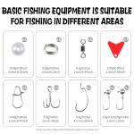 73 Pcs Professional Fishing Tackle Box, All-in-One Lures Kit with Crankbaits, Spinner Baits, Swim Baits & VIB, Ready for Pike Trout Walleye in Freshwater, Ultimate Fishing Gifts for Men, THOUISLAND