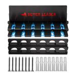 2 Pack Vertical Fishing Rod Holder for Garage, BETTER LEADER Fishing Pole Holders- Holds Up to 12 Rods or Combos, Wall Mount Fishing Pole Rack, Fits Most Rods of Diameter 3-19mm, Fishing Gifts for Men