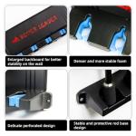 2 Pack Vertical Fishing Rod Holder for Garage, BETTER LEADER Fishing Pole Holders- Holds Up to 12 Rods or Combos, Wall Mount Fishing Pole Rack, Fits Most Rods of Diameter 3-19mm, Fishing Gifts for Men