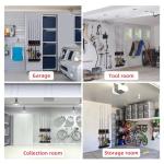 2 Pack Vertical Fishing Rod Holder for Garage, BETTER LEADER Fishing Pole Holders- Holds Up to 12 Rods or Combos, Wall Mount Fishing Pole Rack, Fits Most Rods of Diameter 3-19mm, Fishing Gifts for Men