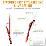 Dovesun Octopus Hooks Fishing Hooks Octopus Hooks for Saltwater Freshwater Red #6 100PCS