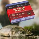 XFISHMAN Octopus Hook - Circle Hooks (2/0, Red, 50 Pack)