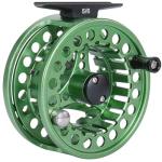Sougayilang Fly Fishing Reel, Die Cast Aluminum Fly Reel, 5/6, 7/8, Weight Saltwater Fly Reels-Green #5
