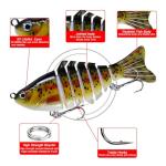 5PCS Bionic-Swimming-Lure-Fishing-Lures,3D Swimming Bait for Freshwater & Saltwater for Beginners, Amateurs and Professionals,Fishing Gear Attracts Fishing Lures