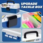 THKFISH 400PCS Fishing Lures Kit, Large 3-Layer Tackle Box with Tackle Included Bass Fishing Accessories Gear Tools Set with Pliers, Fish Scale, Crankbait, Hooks, Weights Sinkers, Gift for Men