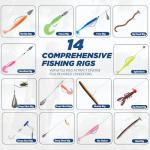 THKFISH 400PCS Fishing Lures Kit, Large 3-Layer Tackle Box with Tackle Included Bass Fishing Accessories Gear Tools Set with Pliers, Fish Scale, Crankbait, Hooks, Weights Sinkers, Gift for Men