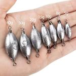 THKFISH Fishing Weights Inline Weights Trolling Sinkers Swivel Weights Quick Set Up Lead Fishing Sinker with Inner Swivel Set 1/3oz 1/4oz 1/5oz 1/6oz 1/7oz 3/8oz 1/2oz 3/4oz 1oz 1.4oz