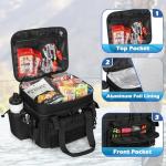 DSLEAF Fishing Tackle Bag for 3500/3600 Boxes - Soft Waterproof Bottom with Rod Holder Straps for Saltwater or Freshwater Fishing