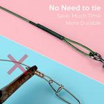 Fishing Leaders, Fishing Tackle, Fish Line, Stainless Steel Wire, Fish Gear Kit, with Swivels Snap Connect, for Lures Bait Rig Or Hooks Green (3 Size Test 40 Lb)