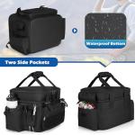 DSLEAF Fishing Tackle Bag for 3500/3600 Boxes - Soft Waterproof Bottom with Rod Holder Straps for Saltwater or Freshwater Fishing