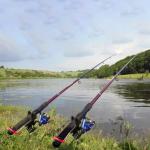 ReeMoo 2Pack Fishing Rod Holders - Bank & Ground Fishing Pole Holders, 360 Adjustable Universal Stand, Relax Your Hands