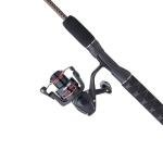 Ugly Stik GX2 Spinning Reel and 6' Fishing Rod Combo, 2-Piece, Graphite and Fiberglass Rod with Clear Tip Design