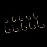 BiaoGan 500PCS Small Fishing Hooks, Assorted 10 Sizes(3#-12#) Fish Hooks Portable Plastic Box, Strong Sharp Fishhook with Barbs for Freshwater/Seawater (Gold)