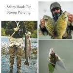 10PCS High-Carbon Steel Circle Hooks Barbed Fishing Hooks with Holes, Freshwater and Saltwater Fishing Hooks for Tuna, Catfish, Bass (3/0)