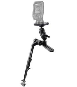 WINDFRD Kayak Fish Finder Mount with Transducer Mounting Arm, 1.5" Ball Marine Electronic Mount for Boat Track, Universal Mounting Plate, Compatible with Scotty, Lowrance, Garmin Fish Finders
