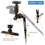 WINDFRD Kayak Fish Finder Mount with Transducer Mounting Arm, 1.5" Ball Marine Electronic Mount for Boat Track, Universal Mounting Plate, Compatible with Scotty, Lowrance, Garmin Fish Finders