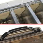 OriGlam Fishing Lure Tackle Box, Fishing Tackle Storage Trays, Double Sided 10 Compartments Waterproof, Organizer Case Boxes Containers, for Vest Casting Fly Fishing