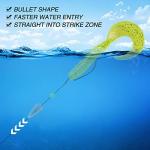 Fishing Weights Sinkers, 50pcs Bullet Fishing Sinkers Worm Weights Slip Sinkers Sliding Fishing Weights for Bass Fishing Pitching and Flipping Texas Rigs Saltwater Freshwater