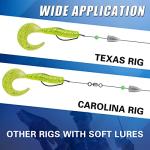 Fishing Weights Sinkers, 50pcs Bullet Fishing Sinkers Worm Weights Slip Sinkers Sliding Fishing Weights for Bass Fishing Pitching and Flipping Texas Rigs Saltwater Freshwater