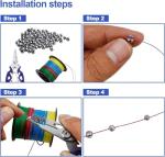 FREGITO 117PCS/100PCS/205pcs/250PCS, Weight Sinkers 6 Sizes Lead Weights Round Split Shot Sinker Removable Fishing Weights Sinkers