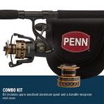 PENN Battle Spinning Reel and Fishing Rod Combo Kit with Spare Spool and Reel Cover, Black, 6000 - 9' - Medium Heavy - 2pc