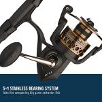 PENN Battle Spinning Reel and Fishing Rod Combo Kit with Spare Spool and Reel Cover, Black, 6000 - 9' - Medium Heavy - 2pc