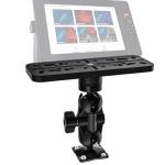 Fish Finder Mount Base, 360° Rotating Fish Finder Bracket for Marine Boat Kayak, Marine-Grade Composite Mount, Compatible with Garmin,Lowrance,Humminbird,Raymarine